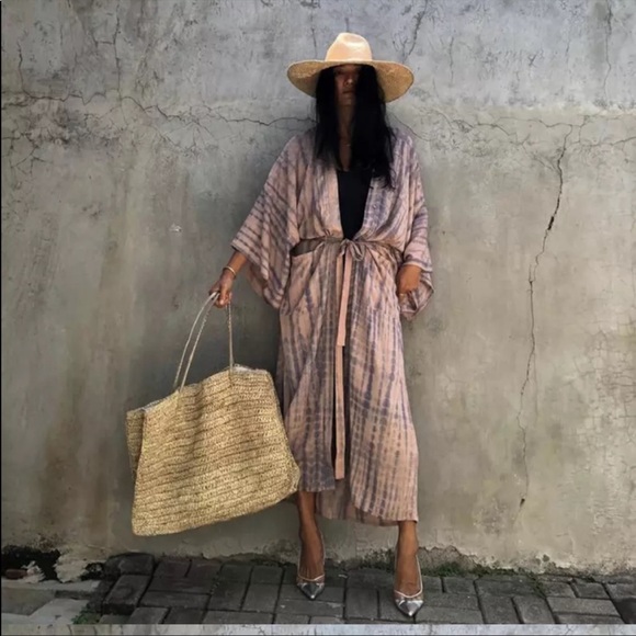 New! Pink Gray Tie Dye Cover-Up - Picture 2 of 4